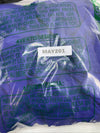 DKNY Shift Midi Dress Ruffle Short Flutter Sleeve Royal Blue SZ 2 Flowy DD1A759A
