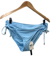 La Blanca Island Goddess Bikini Bottom Side Tie Hipster Swim Crystal Blue Sz 12