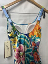 Gottex Tropicana Square Neck One Piece Adjustable Straps Floral Swimwear Size 8