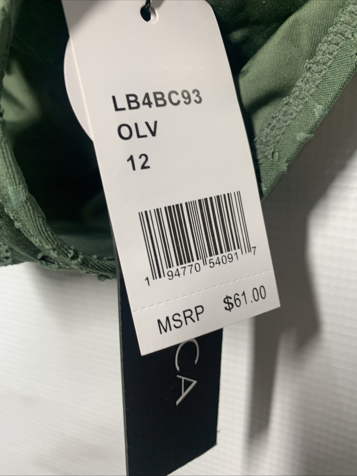 La Blanca LB4BC93 Women's Hipster Swimsuit Bottom Olive Underwear Swimwear 12