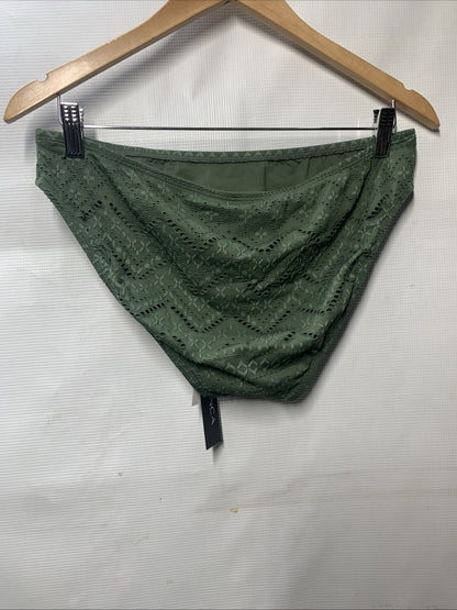 La Blanca LB4BC93 Women's Hipster Swimsuit Bottom Olive Underwear Swimwear 12