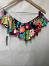 Trina Turk Women's Tiki Ruffle Bandeau Bikini Top, Off Shoulder, Floral Print 4