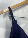 Profile by Gottex Tutti Frutti V Neck One Piece Swimsuit Navy Swimwear Size 6