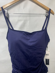 La Blanca Island Goddess Lingerie One Piece Swimsuit Indigo Swimwear Size 14