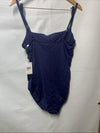 La Blanca Island Goddess Lingerie One Piece Swimsuit Indigo Swimwear Size 14
