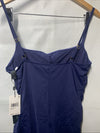 La Blanca Island Goddess Lingerie One Piece Swimsuit Indigo Swimwear Size 14