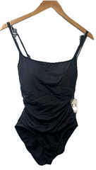 La Blanca Women's Standard Island Goddess Lingerie One Piece Black Swimwear Sz 8