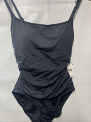 La Blanca Women's Standard Island Goddess Lingerie One Piece Black Swimwear Sz 8