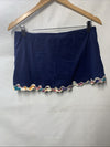 Profile by Gottex Women's Standard Spritz Side Slit Skirted Bottom Size 8 Navy