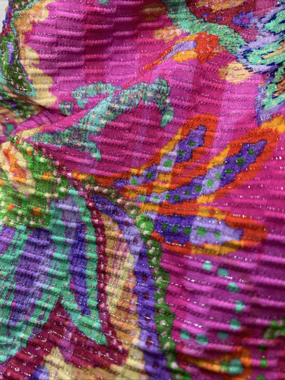 BECCA Polynesia Tankini Top Women's Multicolor Stretch Swimwear Size Medium