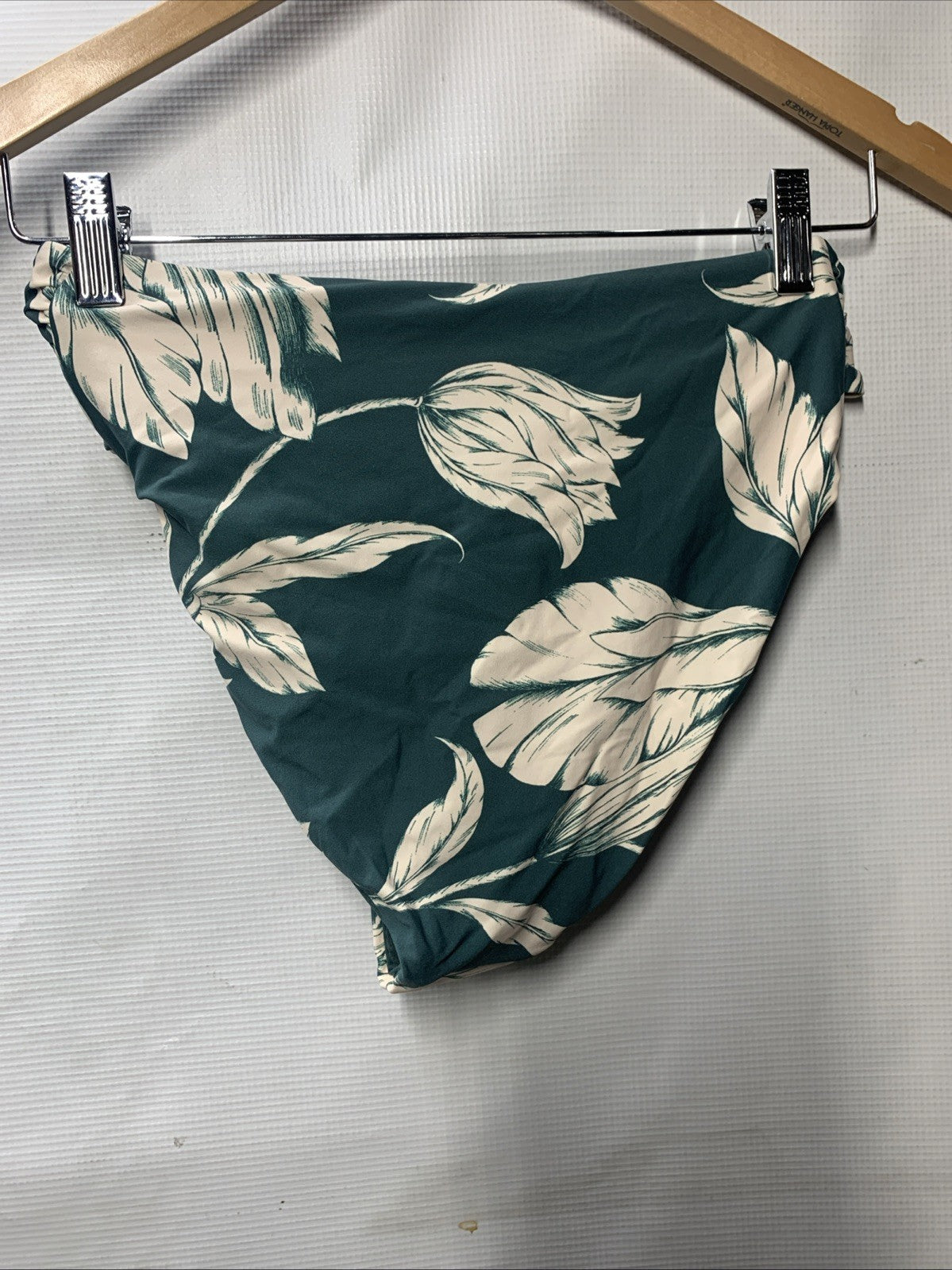 Seafolly Women's High Waist Wrap-Front Bikini Bottom Evergreen Underwear Size 8