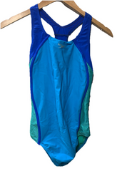 Speedo Girls Mesh Thick Strap Swimsuit One Piece Swimwear Racerback Size 16