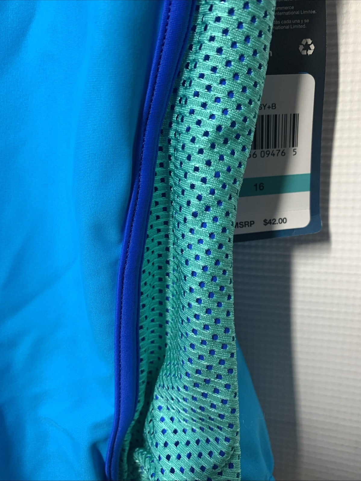 Speedo Girls Mesh Thick Strap Swimsuit One Piece Swimwear Racerback Size 16