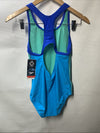 Speedo Girls Mesh Thick Strap Swimsuit One Piece Swimwear Racerback Size 16