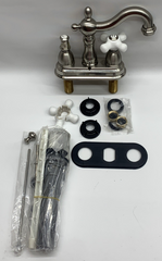 Lavatory Faucet 4 Inch Centerset Porcelain Cross Handle KB1608PX - FOR PARTS
