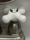 Lavatory Faucet 4 Inch Centerset Porcelain Cross Handle KB1608PX - FOR PARTS