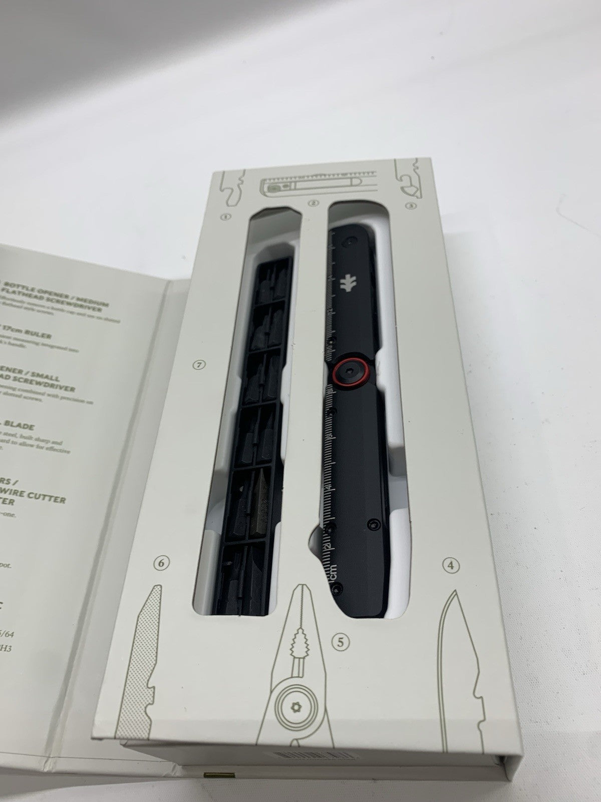 Swiss Tech Taktstock AUS-8 Steel Blade 26-in-1 Folding Multitool Kit Compact