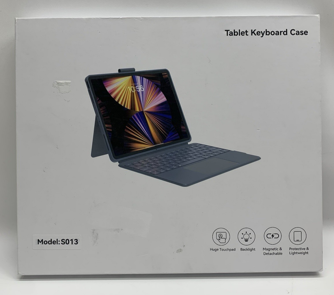 Tablet Keyboard Case S013 Magnetic & Detachable Backlight Lightweight Protective