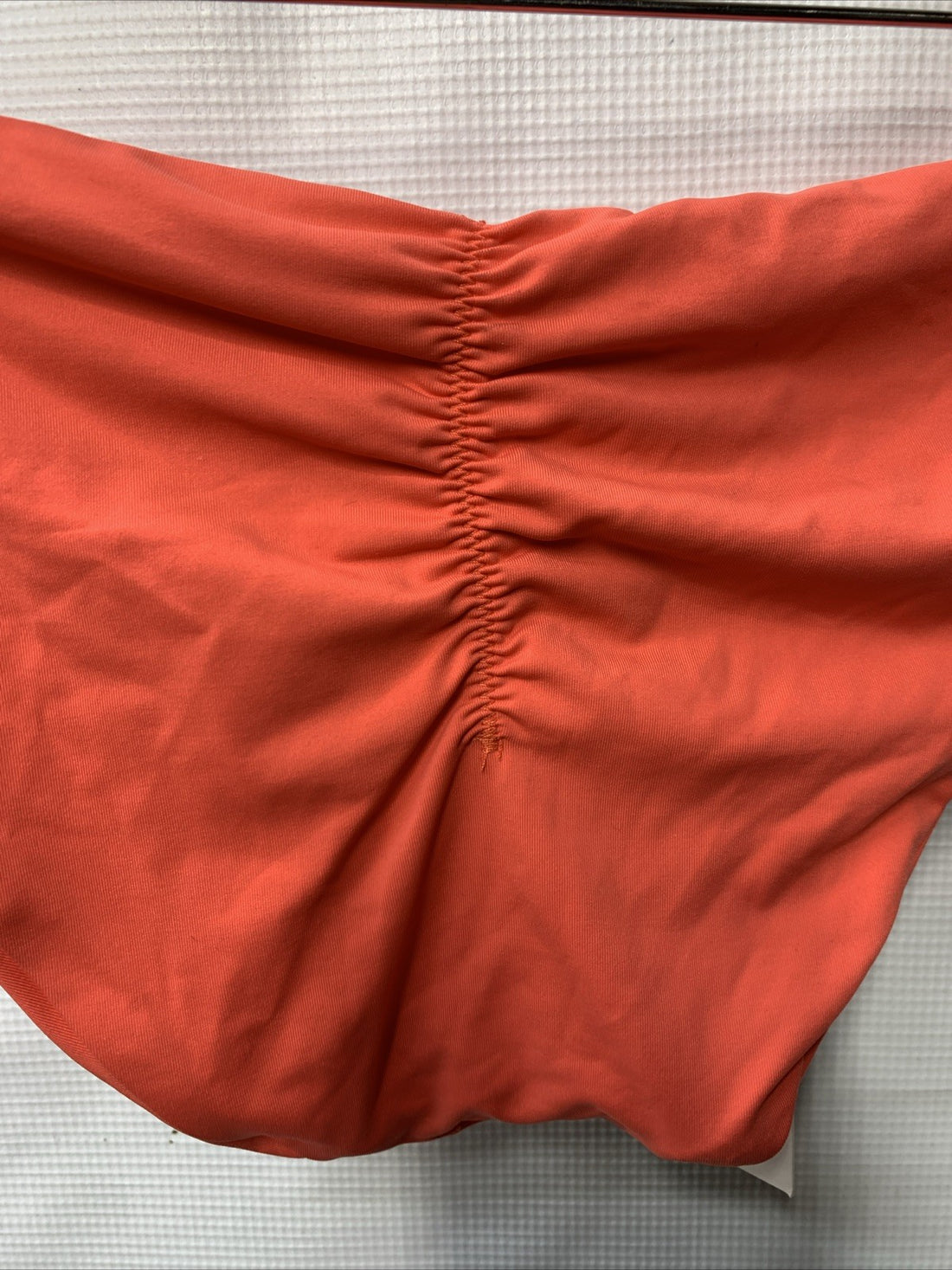 BECCA Hipster Bikini Bottom Cheeky Coverage Swimwear Small Orange Underwear