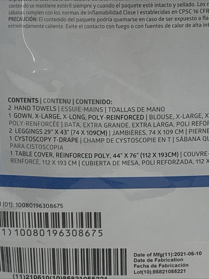 Medline REF DYNJP5020SIH Sterile Cystoscopy Surgical Pack III, Sirus Level 4