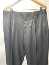 Haggar Classic Fit Pleated Black Dress Pants Hidden Expandable Waist 36Wx30L