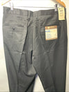 Haggar Classic Fit Pleated Black Dress Pants Hidden Expandable Waist 36Wx30L