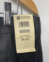 Haggar Classic Fit Pleated Black Dress Pants Hidden Expandable Waist 36Wx30L
