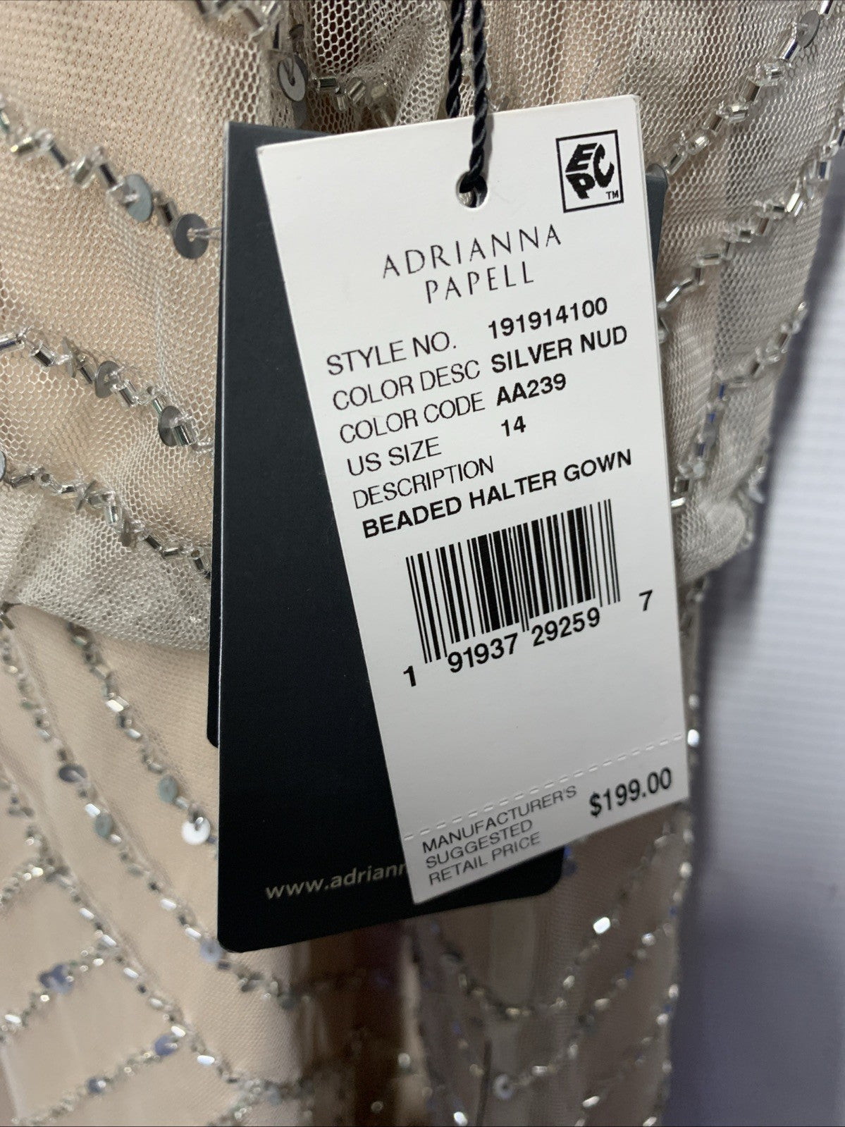 Adrianna Papell Womens Halter Art Deco Beaded Blouson Dress Special Occasion 14