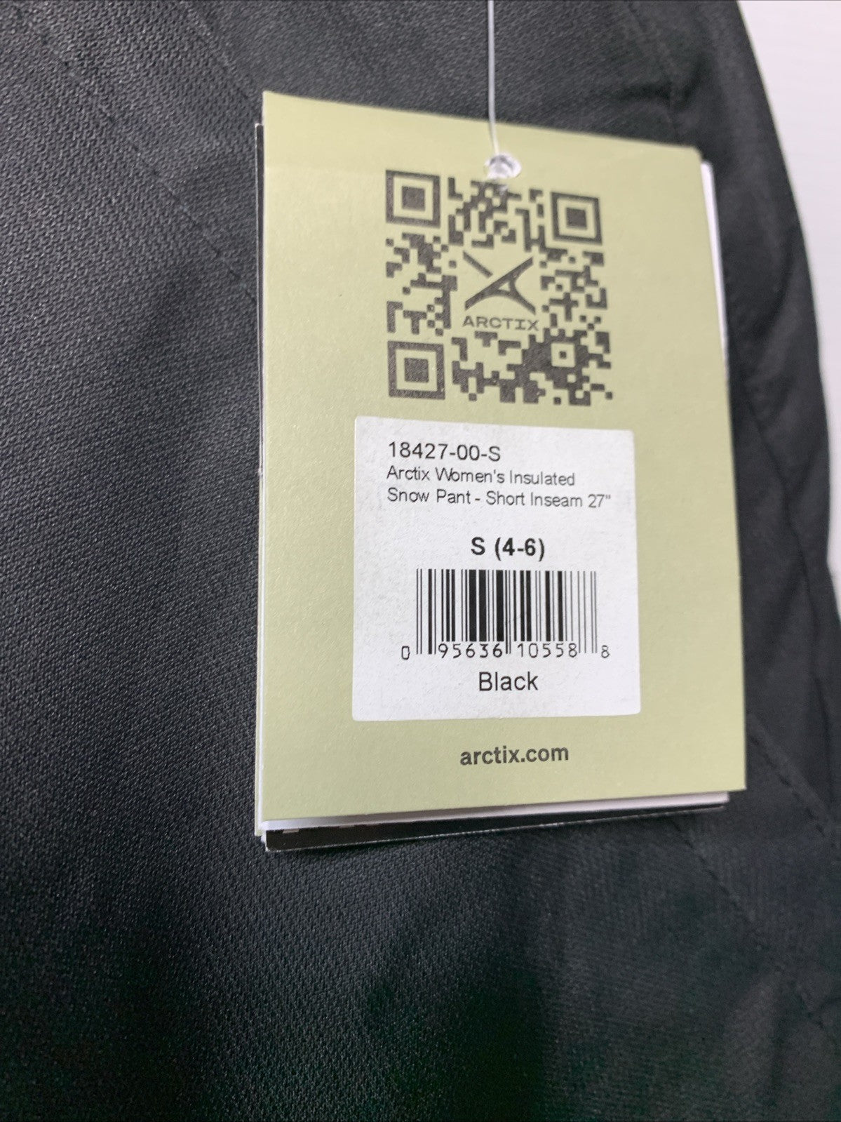 Arctix Women's Snow Sports Insulated Long Cargo Pants Size S 18427-00-S Black
