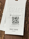 GRACE KARIN Women's Sequin V Neck Ruffle Short Sleeve Empire Waist Size 2XL