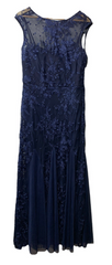 Alex Evenings Women's Long Length Fit & Flare Mother of The Bride Dress Size 12