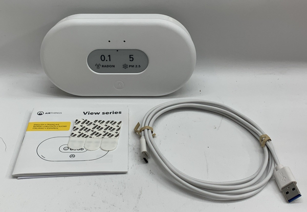 Airthings 2960 View Plus - Battery Powered Radon & Air Quality Monitor PM, CO2