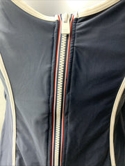 Tommy Hilfiger TZ3MS748 Women's Swimsuit Half Zip One Piece Swimwear Size XXL