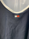 Tommy Hilfiger TZ3MS748 Women's Swimsuit Half Zip One Piece Swimwear Size XXL