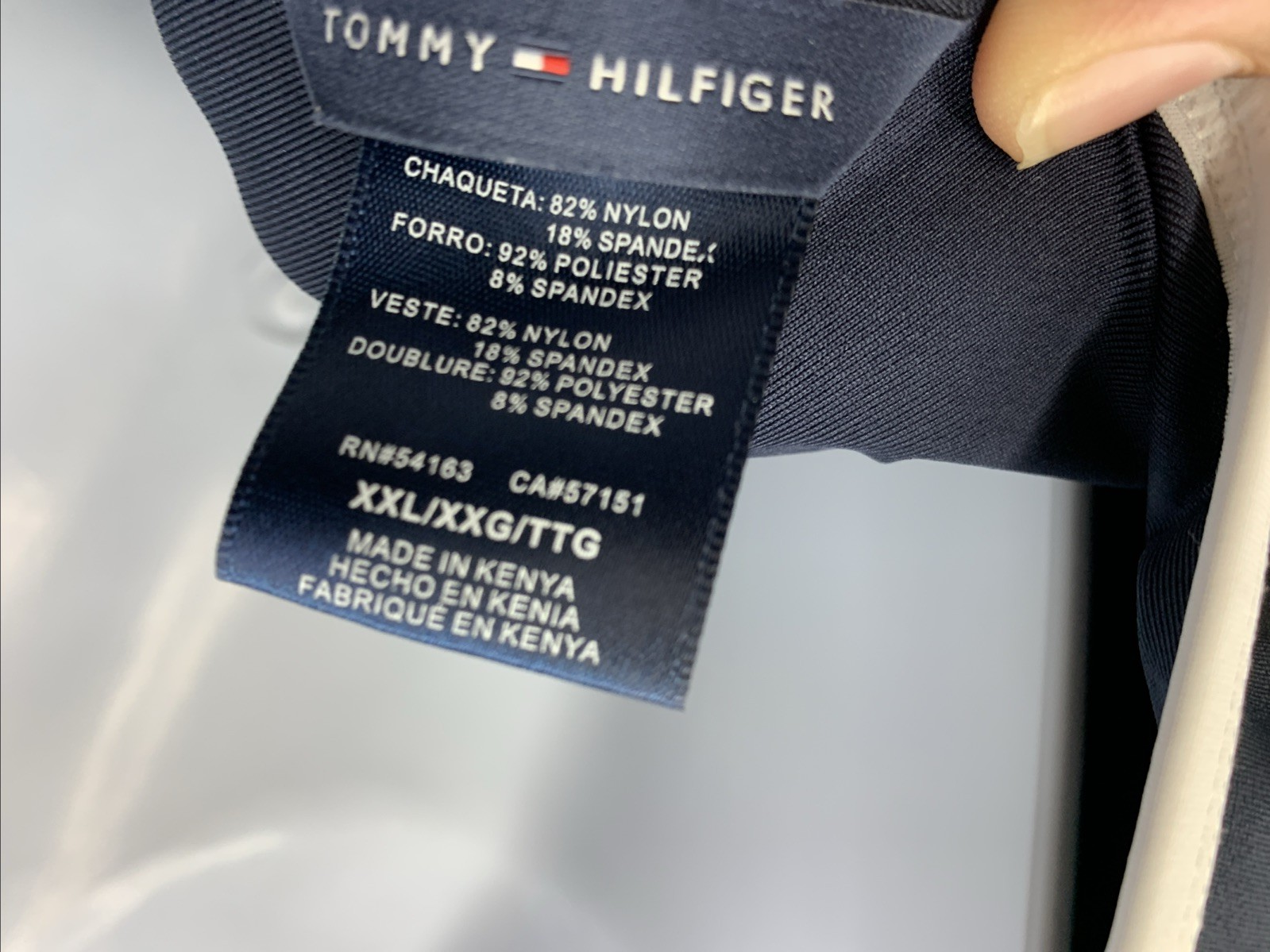 Tommy Hilfiger TZ3MS748 Women's Swimsuit Half Zip One Piece Swimwear Size XXL