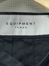 Equipment Women's Collarless Shan Top Size S Long Sleeve T5132F02536 True Black