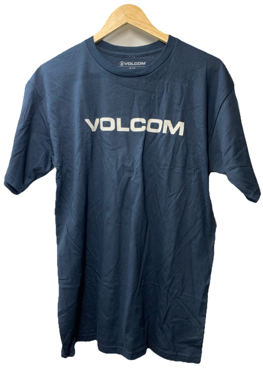 Volcom Men's Zebra Euro Short Sleeve T-shirt Patrol Blue A3502338 Crew Neck Med