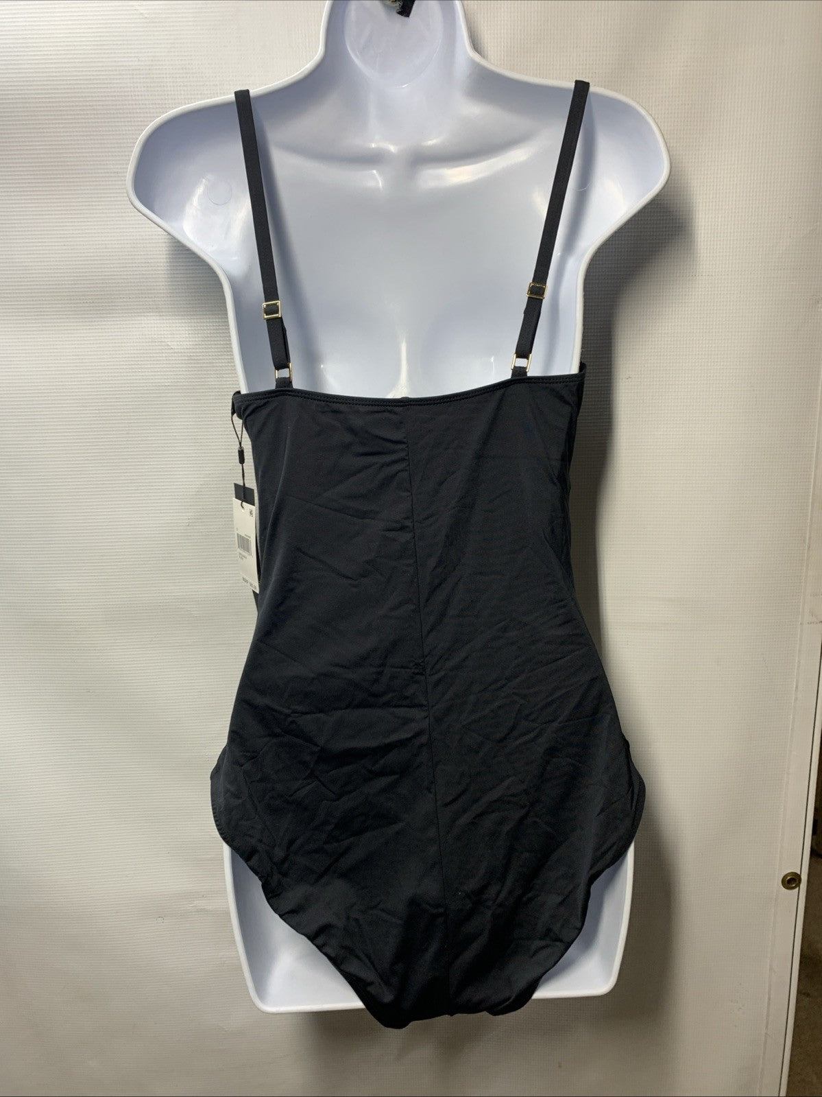 La Blanca Women's One Piece Swimsuit Island Goddess Shirred Side Bathing Size 12