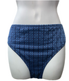 La Blanca Charmed Coast Mid-Rise Bikini Bottom Hipster Underwear Chambray Size 8
