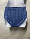 La Blanca Charmed Coast Mid-Rise Bikini Bottom Hipster Underwear Chambray Size 8