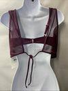 Becca 733257 Muse Mesh Overlay Multi Way Bralette Swimsuit Bikini Top D-Cup