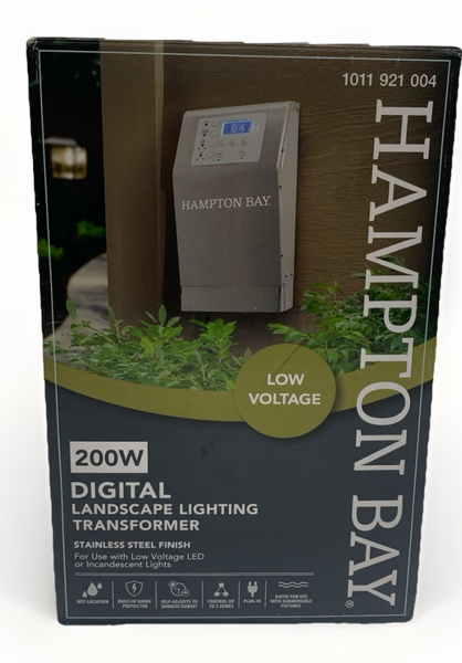 Hampton Bay 200W Digital Landscape Lighting Transformer 1011 921 004 Low Voltage