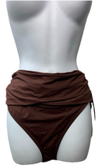 La Blanca Island Goddess Womens Banded Mid Waist Bikini Bottom Underwear Size 14