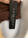La Blanca Island Goddess Womens Banded Mid Waist Bikini Bottom Underwear Size 14