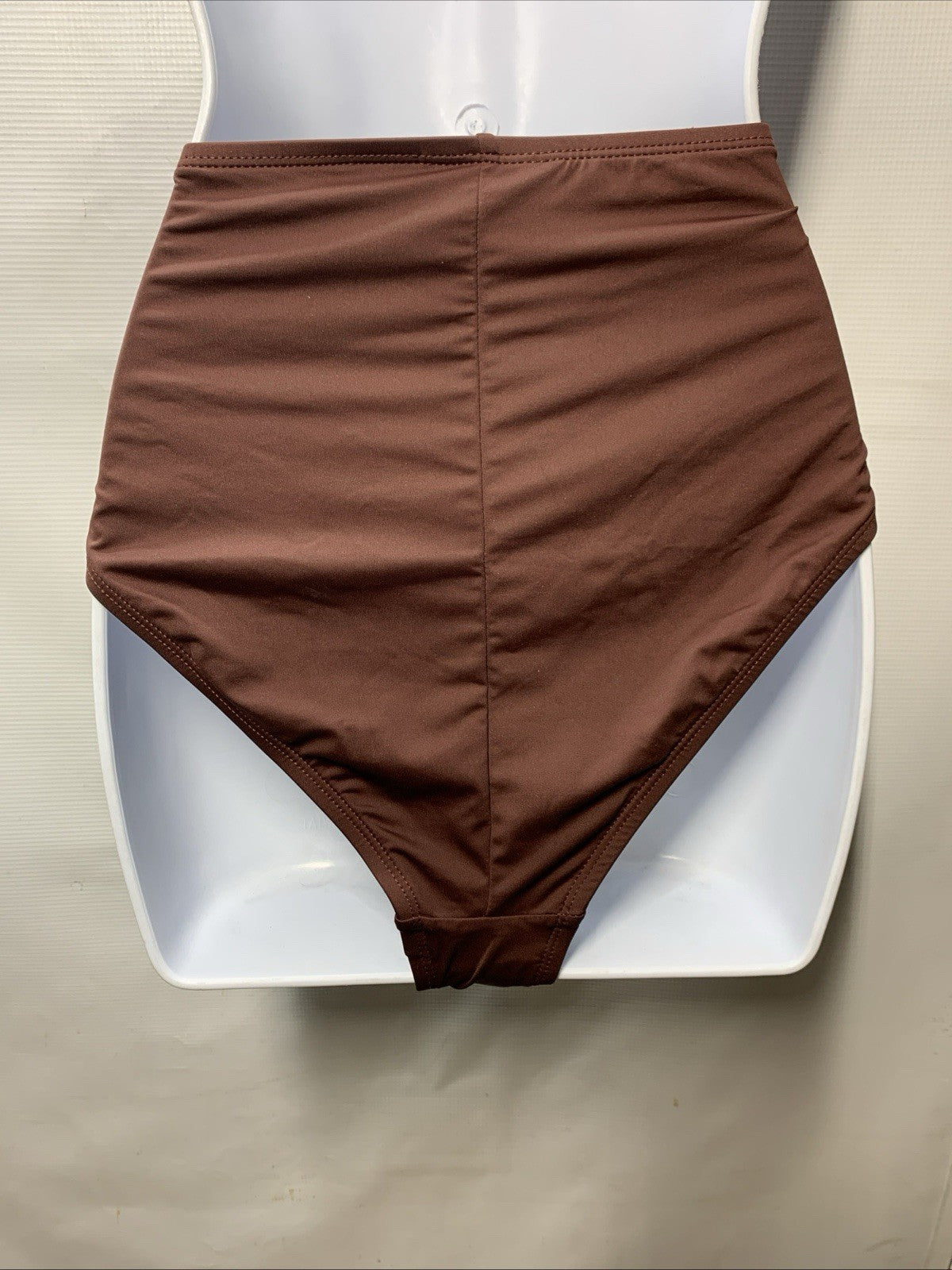 La Blanca Island Goddess Womens Banded Mid Waist Bikini Bottom Underwear Size 14