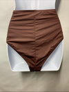 La Blanca Island Goddess Womens Banded Mid Waist Bikini Bottom Underwear Size 14