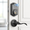 Akagear DS10 Keyless Entry Door Lock 2 Lever Handle Fingerprint Door Lock Keypad