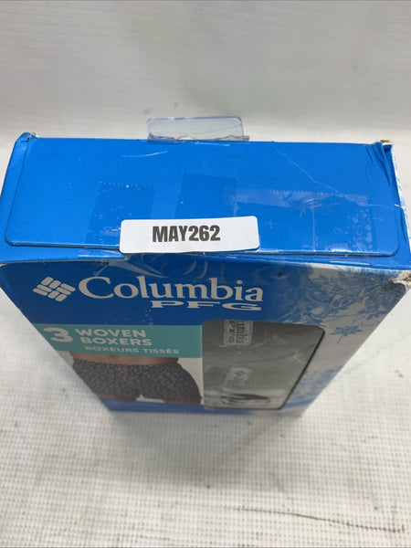 Columbia PFG Men's Woven Boxers Underwear w/Side-slit 2XL Multi-color - 3 Pack