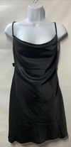 Lulus Women's Pandora Flower Back Mini Evening Dress Sleeveless Black Size Small