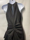 Xscape Women's Techno Scuba Criss Cross Halter Neck Ruffle Dress Sleeveless 6P